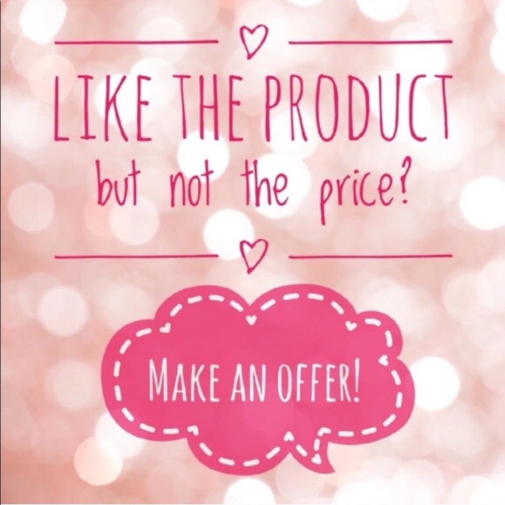 Like an item but not the price? Make an offer! 🛍